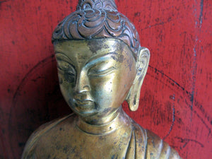 Antique sino tibetan Vairocana Buddha Statue