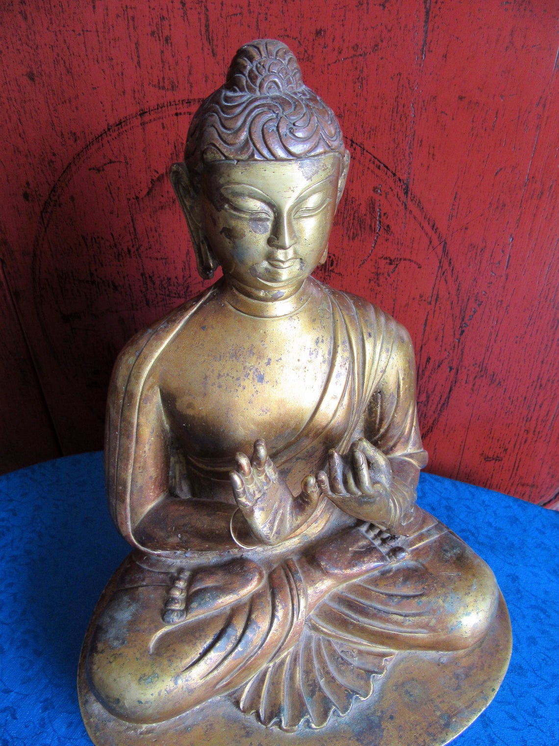 Antique sino tibetan Vairocana Buddha Statue