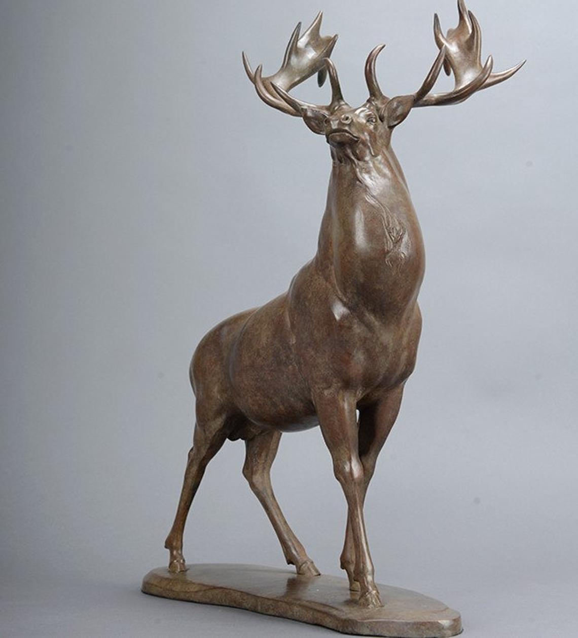 Elk - Bronze ornament handmade home and office decoration deer