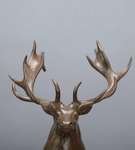 Elk - Bronze ornament handmade home and office decoration deer