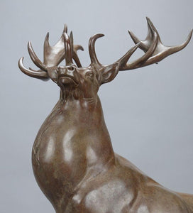 Elk - Bronze ornament handmade home and office decoration deer