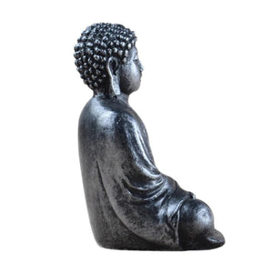 Mini Harmony Innovative Exquisite Buddha Statue Resin Valuable Sculpture Meditating Antique Style Home Decor