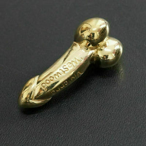 Hand Carved Pure Brass Penis Sculpture Pendant Statue Lovers Gift