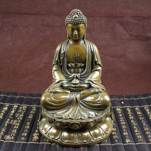 Archaize furnishing articles lotus Buddha copper arts and crafts