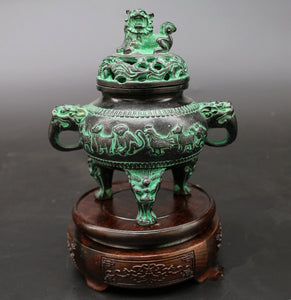 Bronze archaize furnishing articles zodiac copper censer smoked present household ornaments