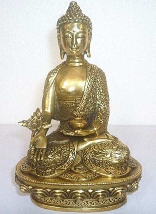 Tibet Tibetan Buddhism Bronze Medicine Buddha Statue