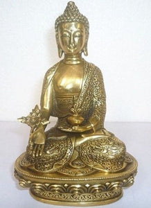 Tibet Tibetan Buddhism Bronze Medicine Buddha Statue