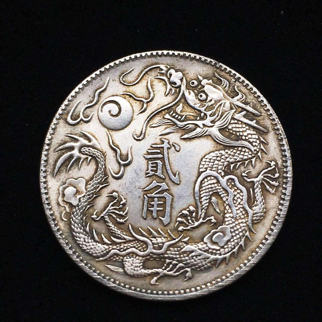 Chinese mascot dragon coin flying dragon truly Gold Silver Coin magic Coins Art Collection monedas Merry Christmas Gift