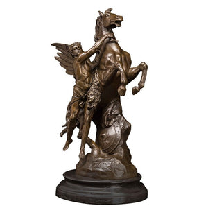 Artshom DS-010 Large Greek Myth Perseus Bronze Sculpture Antique Copper Statue Figurine Home decor