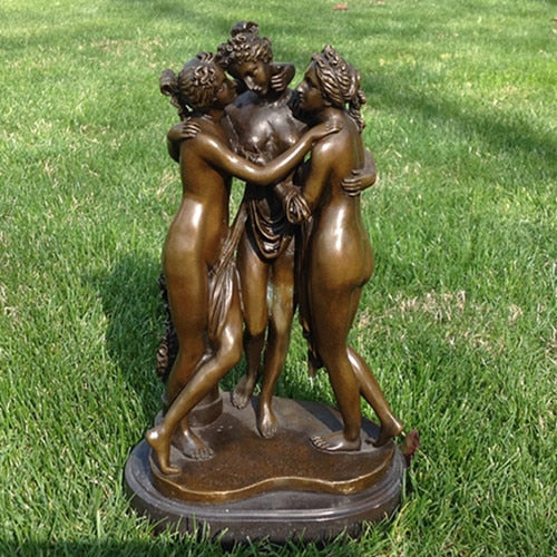 beautiful bronze sculpture statue art      Home Furnishing Feng Shui antique decoration copper