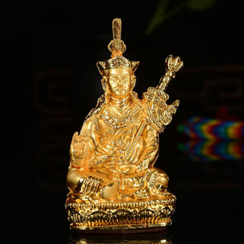 Tibet Tibetan Alloy Buddhist Guru Lama Rinpoche Padmasambhava Buddha Statue