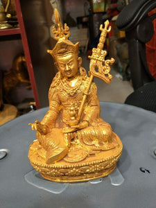 Antique QingDynasty Gold Buddha statue  found near the tomb of the emperor,Hand-carved crafts,best collection& adornment