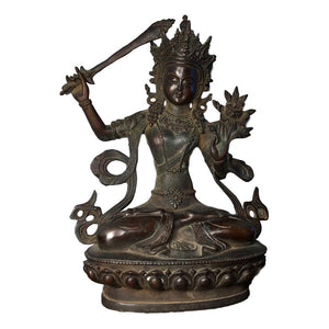 Pure Copper Buddha Statue Imitation antique bronze masterpiece collection of solitary Chinese traditional style jewelry